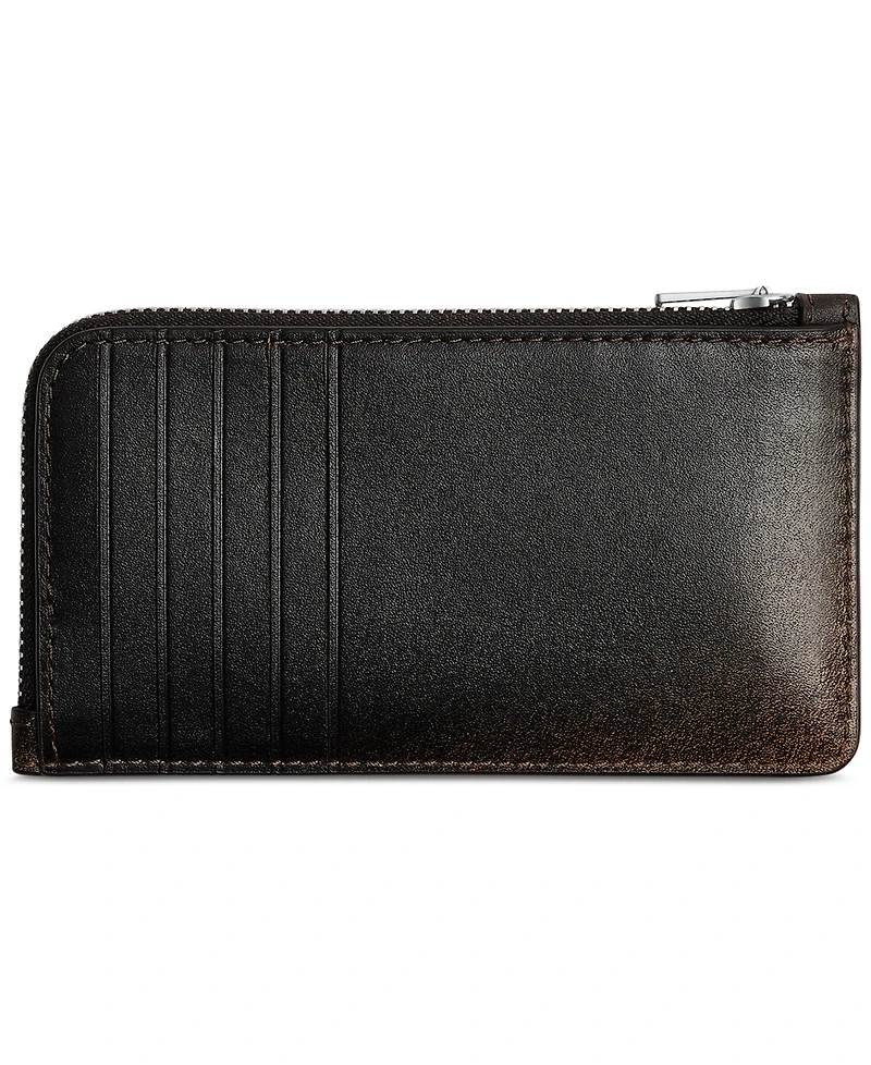 Coach Leather New York Zip Card Case