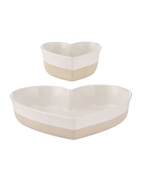 Mason Cash Rustic Charm Heart Dishes, Set of 2