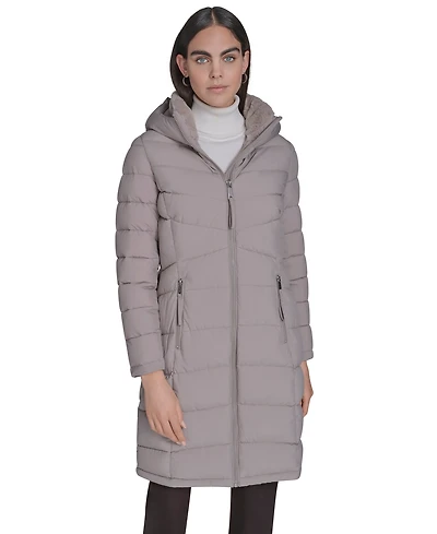 Calvin Klein Women's Hooded Puffer Coat