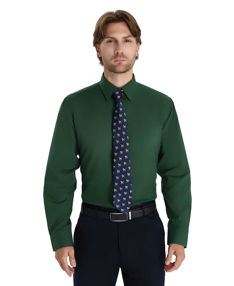 Club Room Men's Regular Fit Solid Dress Shirt, Macy's Exclusive