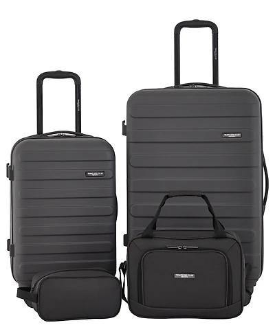 Travelers Club Austin 4 Piece Hardside Luggage Set