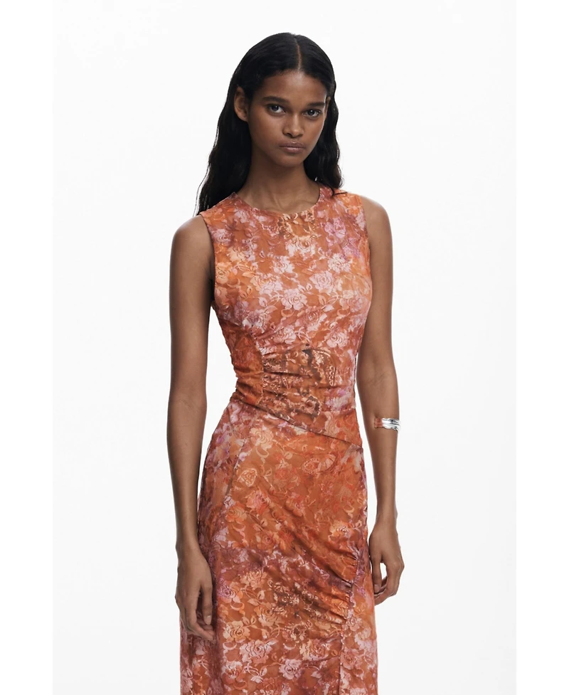 Desigual Women's Floral draped dress
