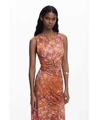 Desigual Women's Floral draped dress