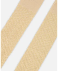 Deux par Girl Knit Tights Beige - Toddler|Child