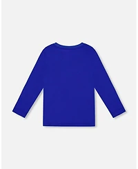 Deux par Boy Long Sleeve Jersey Tee Blue - Toddler|Child