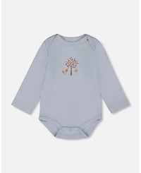 Deux par Baby Boys Cotton Onesie Light Blue