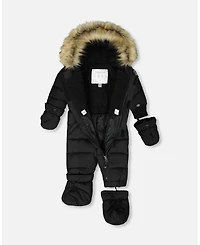 Deux par Baby Boys or Girls One-Piece Original Puffy Snowsuit Black - Baby|Toddler