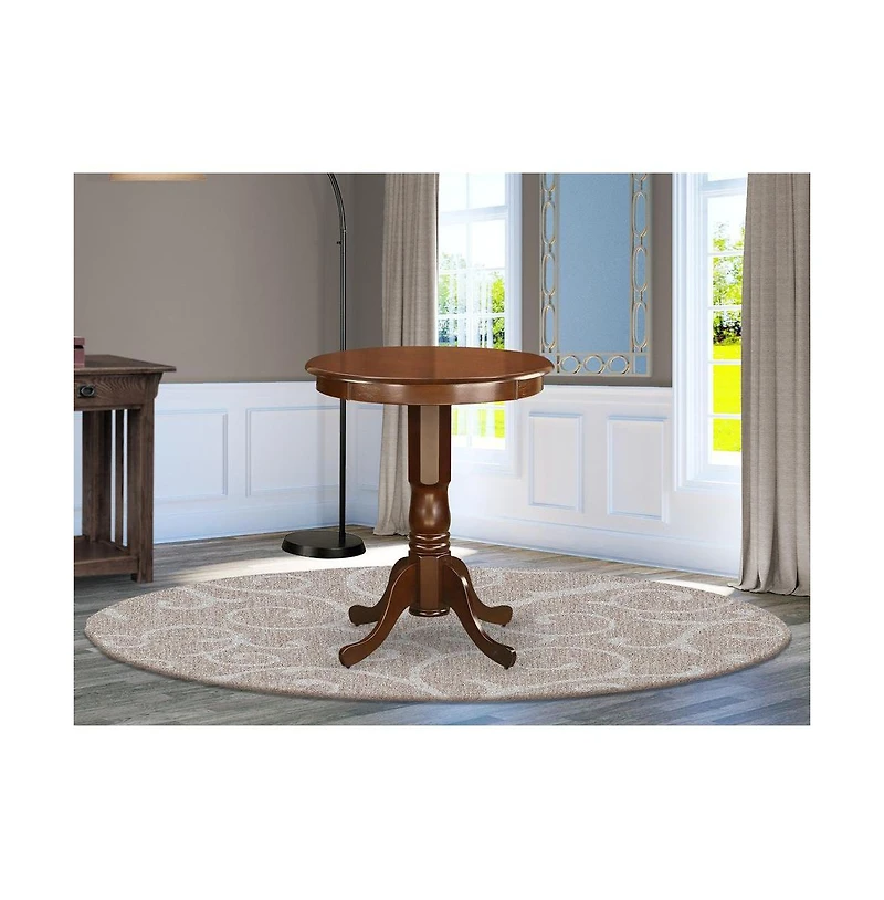 East West Furniture 3 Pc pub Table set - pub Table and 2 Kitchen Dining Chairs