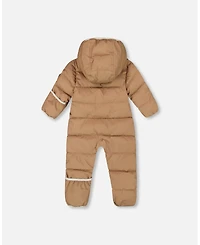Deux par Baby Unisex One-Piece Cloud Compressible Snowsuit Designed for Car Seat Chanterelle