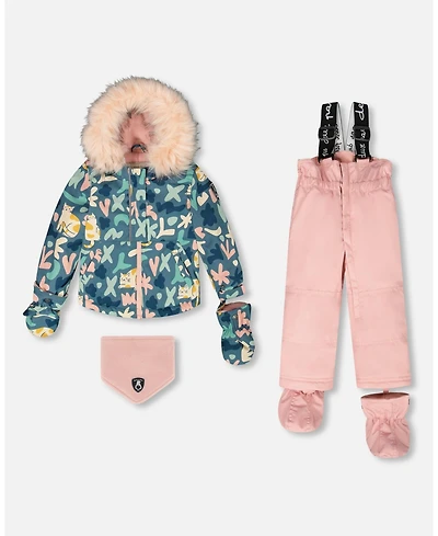 Deux par Toddler Two-Piece Play Snowsuit Dusty Pink - Baby|Toddler