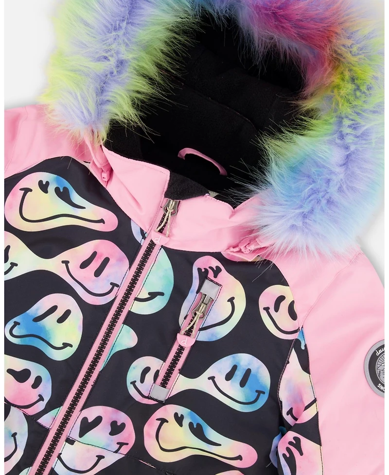 Deux par Girl One-Piece Play Snowsuit Smiley Face - Toddler|Child