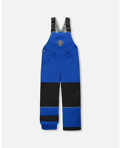 Deux par Toddler Boys Solid Play Overall Snow Bib Blue - Toddler|Child