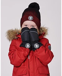 Deux par Deux Baby Unisex Winter Mittens Play Black - Baby