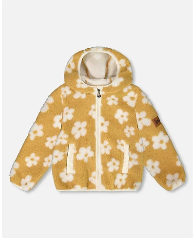 Deux par Girl Mid-Season Sherpa Jacket Light Beige