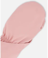 Deux par Baby Girls Lined Mittens Dusty Pink