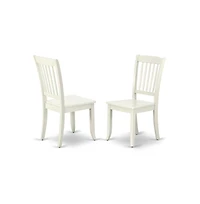 East West Furniture Dining Room Set Linen White