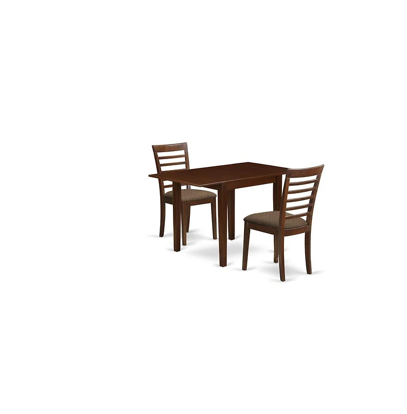 East West Furniture Dining Room Set Mahogany
