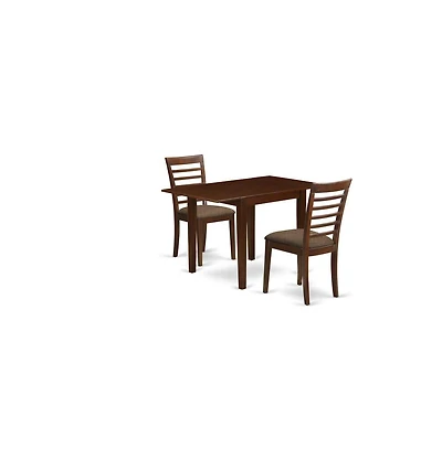 East West Furniture Dining Room Set Mahogany