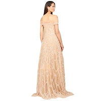 Lara Women's Off Shoulder A-line Gown