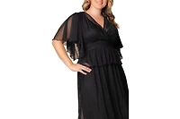 Kiyonna Plus Graceful Tiered Mesh Gown