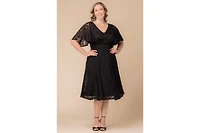 Kiyonna Plus Camille Lace Cocktail Dress