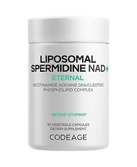 Codeage Liposomal Spermidine Nad+ Spermidine Supplement - 500 Mg Nad+ Vitamin C - Nicotinamide Adenine Dinucleotide Pills