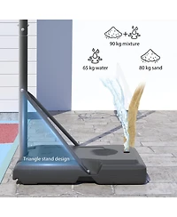 Soozier Portable Basketball Hoop, Adult Sized, 5.2-10' Adjustable Height