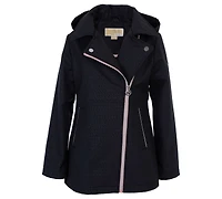 Michael Kors Big Girls Asymmetric Zip Softshell Jacket