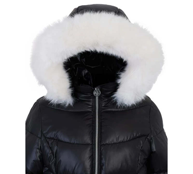 Michael Kors Big Girls Belted Stadium Puffer Jacket