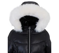 Michael Kors Big Girls Belted Stadium Puffer Jacket
