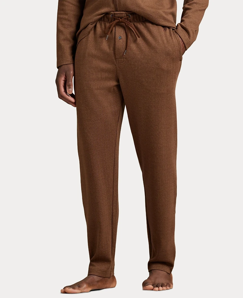 Polo Ralph Lauren Men's Knit Herringbone Drawstring Pajama Pants