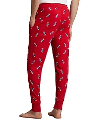Polo Ralph Lauren Men's Rib Waistband Knit Bear Pajama Jogger Pants