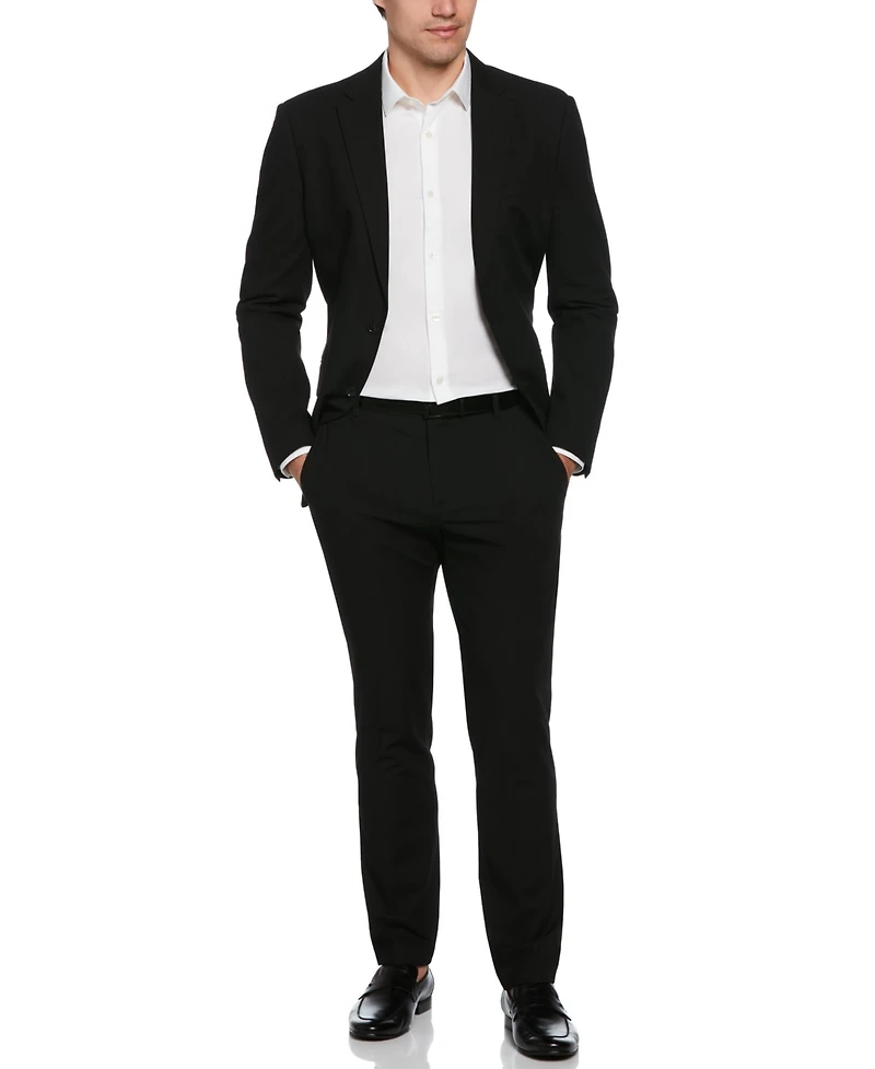 Perry Ellis Men's Dobby Louis Long Sleeve Slim Fit Suit Jacket