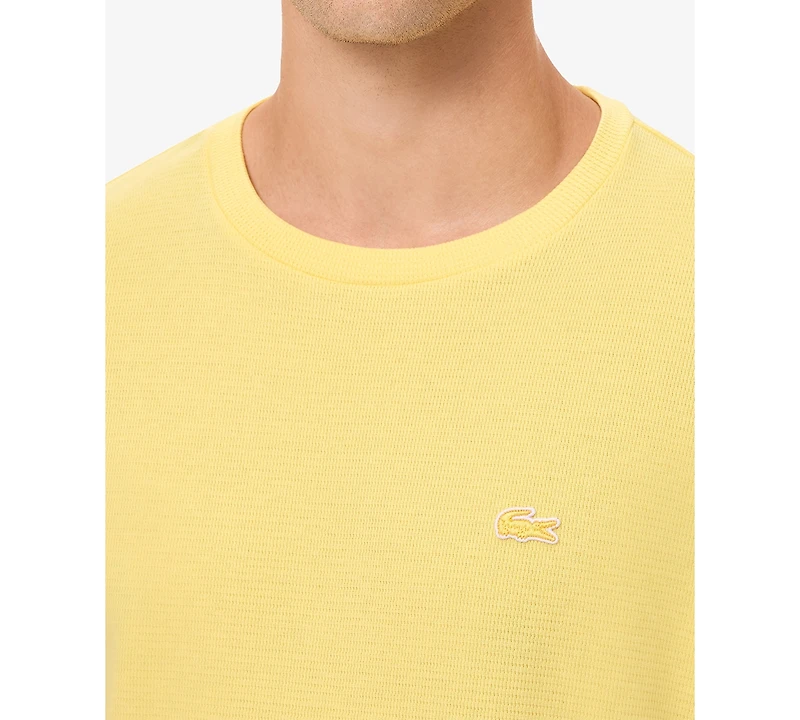 Lacoste Men's Waffle-Knit Thermal Sleep Shirt
