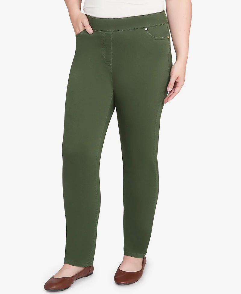 Alfred Dunner Petite Mount Laurel Allure Front Pocket Medium Length Pants