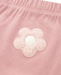 Huggies Baby Girl Short Sleeve Bodysuit, Jacket and Pant, 3-Piece Set