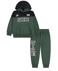 Nike Little Boys 2-Piecs Sportswear P.e. Blocked Pullover & Pant Set