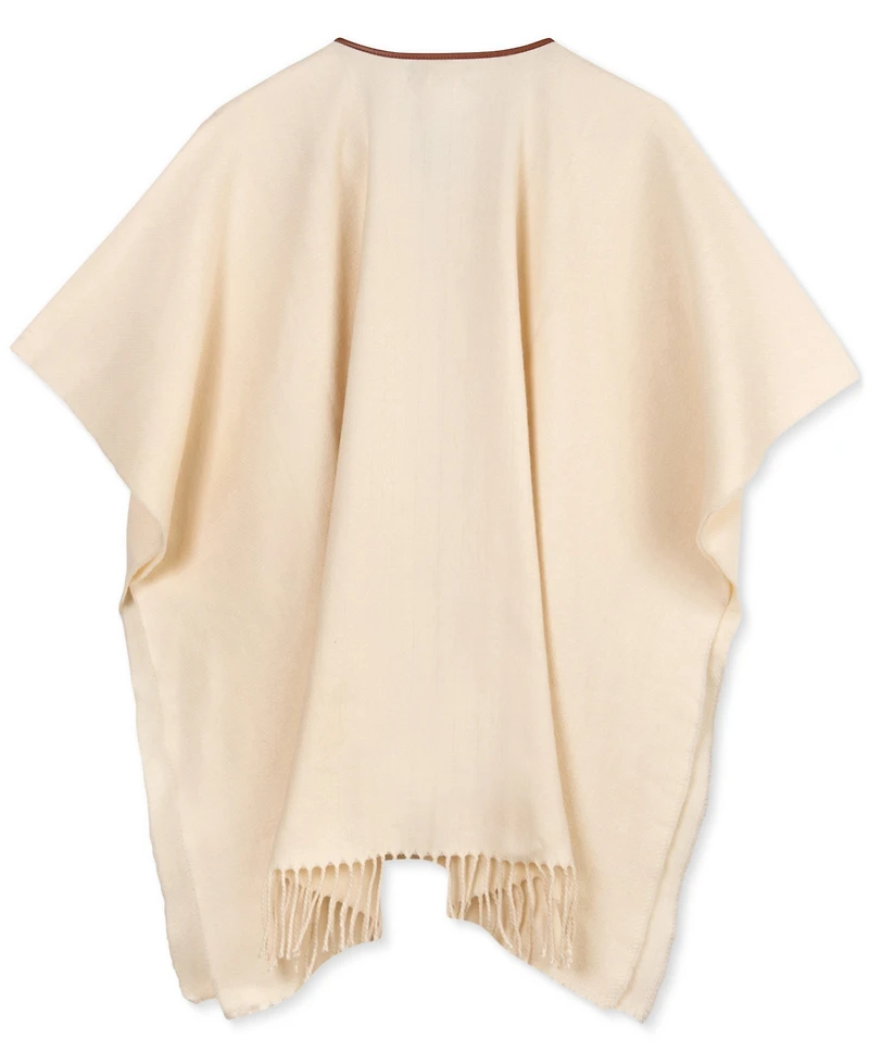 Lauren Ralph Equestrian-Buckle Ruana