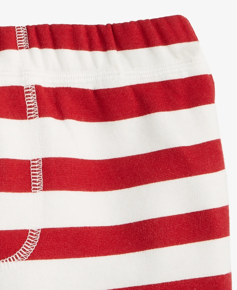 First Impressions Baby Boys Cane Striped Fleece Pants, Macy's Exclusive