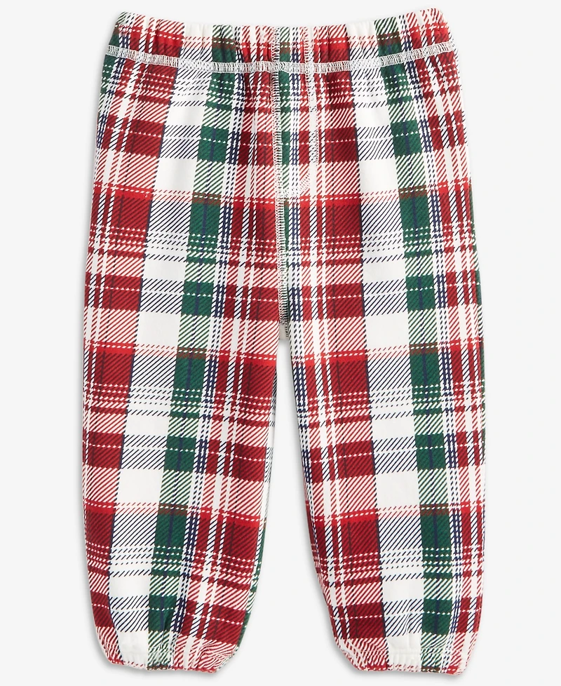 First Impressions Baby Boys Spruce Plaid Fleece Pants, Macy's Exclusive