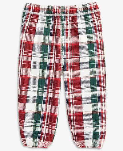 First Impressions Baby Boys Spruce Plaid Fleece Pants, Macy's Exclusive