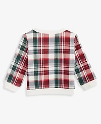 First Impressions Baby Boys Spruce Plaid Sweatshirt, Macy's Exclusive