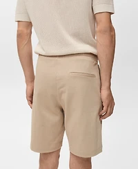 Mango Men's Cotton 8" Bermuda Shorts