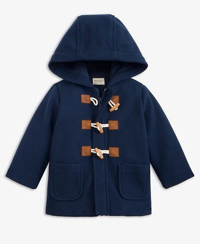 First Impressions Baby Boys Hooded Toggle-Closure Peacoat, Macy's Exclusive