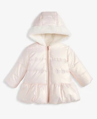 First Impressions Baby Girls Iridescent Hooded Jacket, Macy's Exclusive