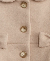 First Impressions Baby Girls Pleated Bow Peacoat, Macy's Exclusive