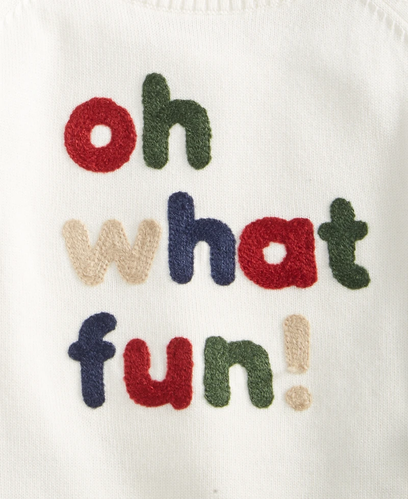 First Impressions Baby Boys (0-24) 2-Pc. Oh What Fun Sweater & Pants Set, Macy's Exclusive