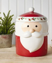 Winterberry Santa Lidded Canister