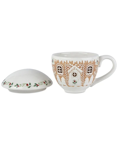 Winterberry Gingerbread Mug with Lid