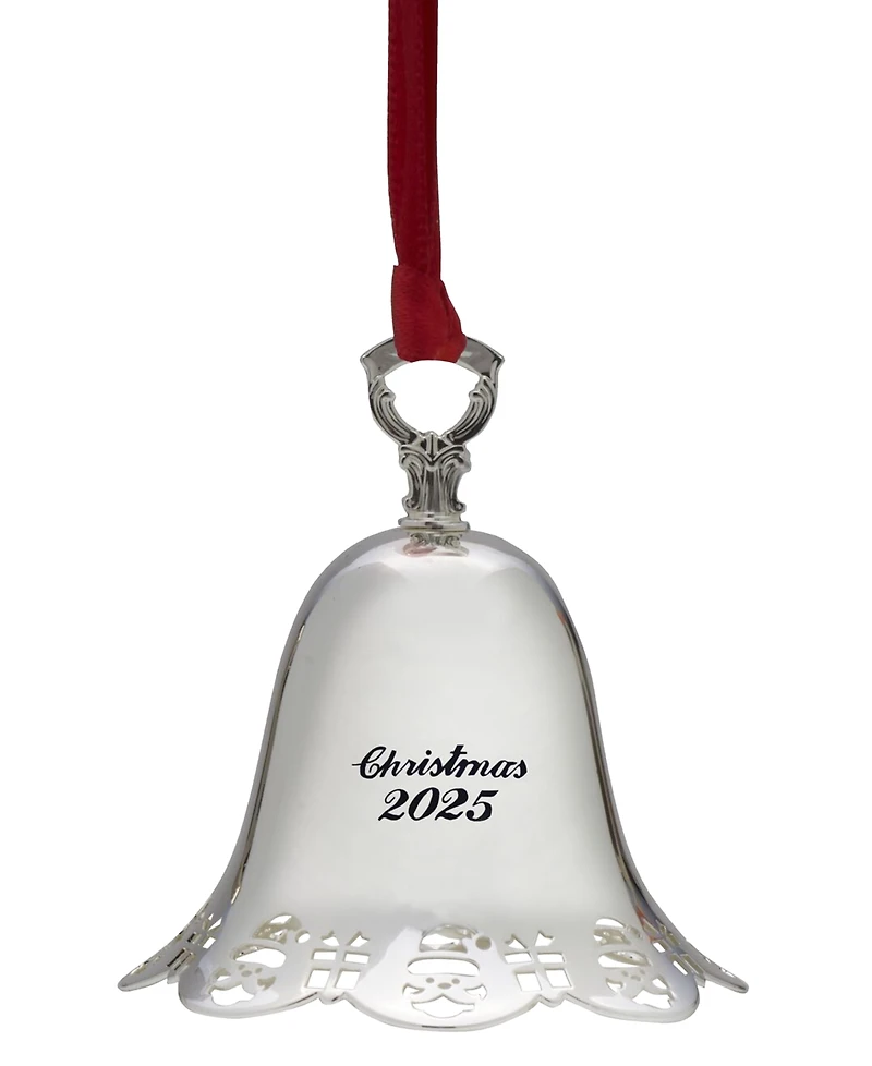 Towle 2025 Silver-Plated Pierced Bell Ornament, 46th Edition
